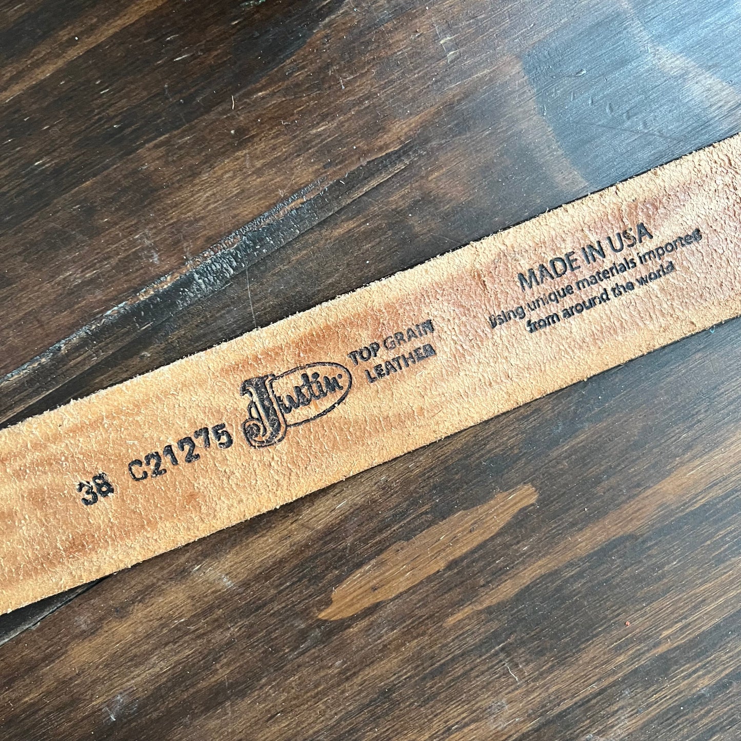 Lucky in Love leather belt