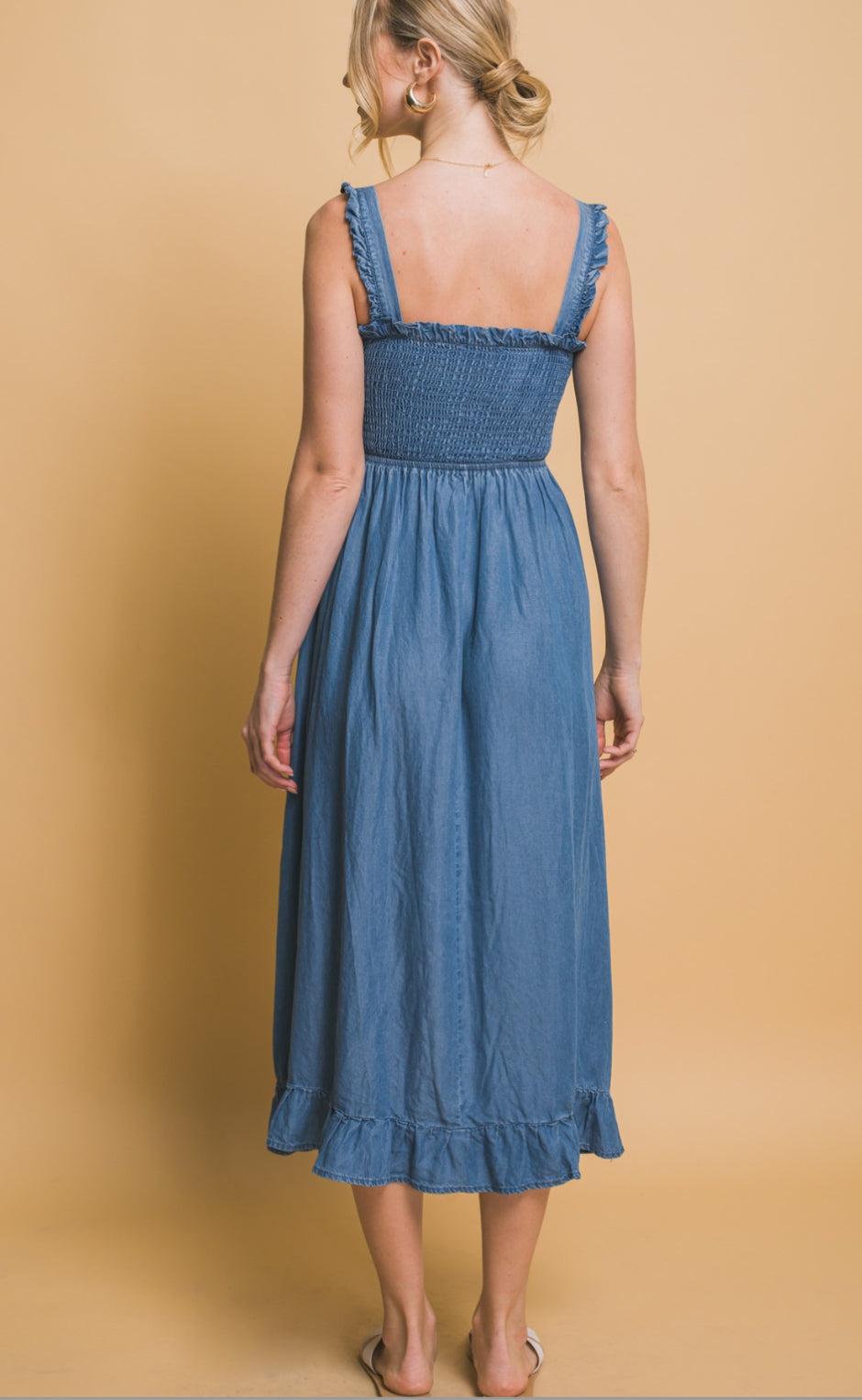 “Honeysuckle Summer” chambry dress