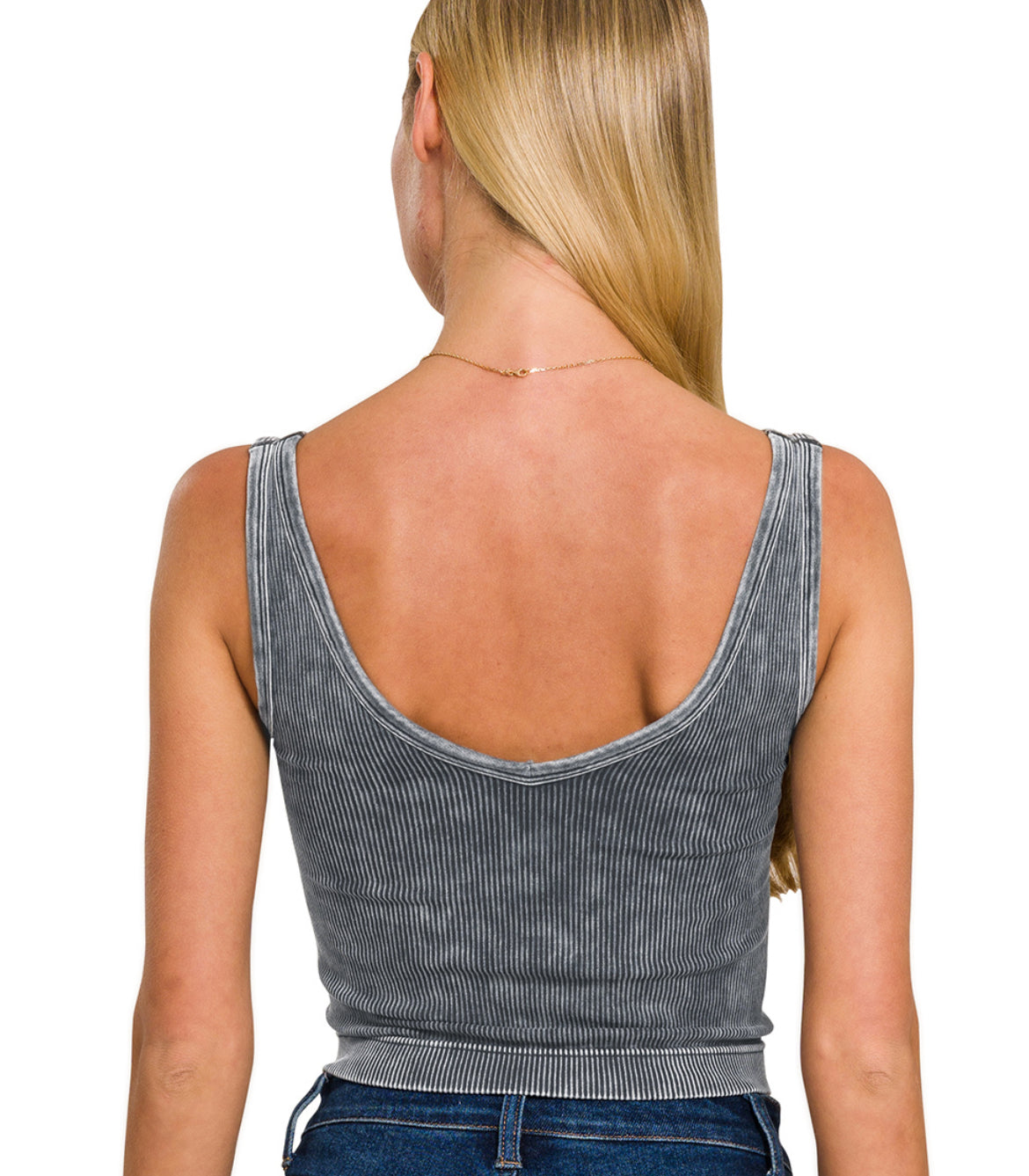 Zenana seamless tank-black