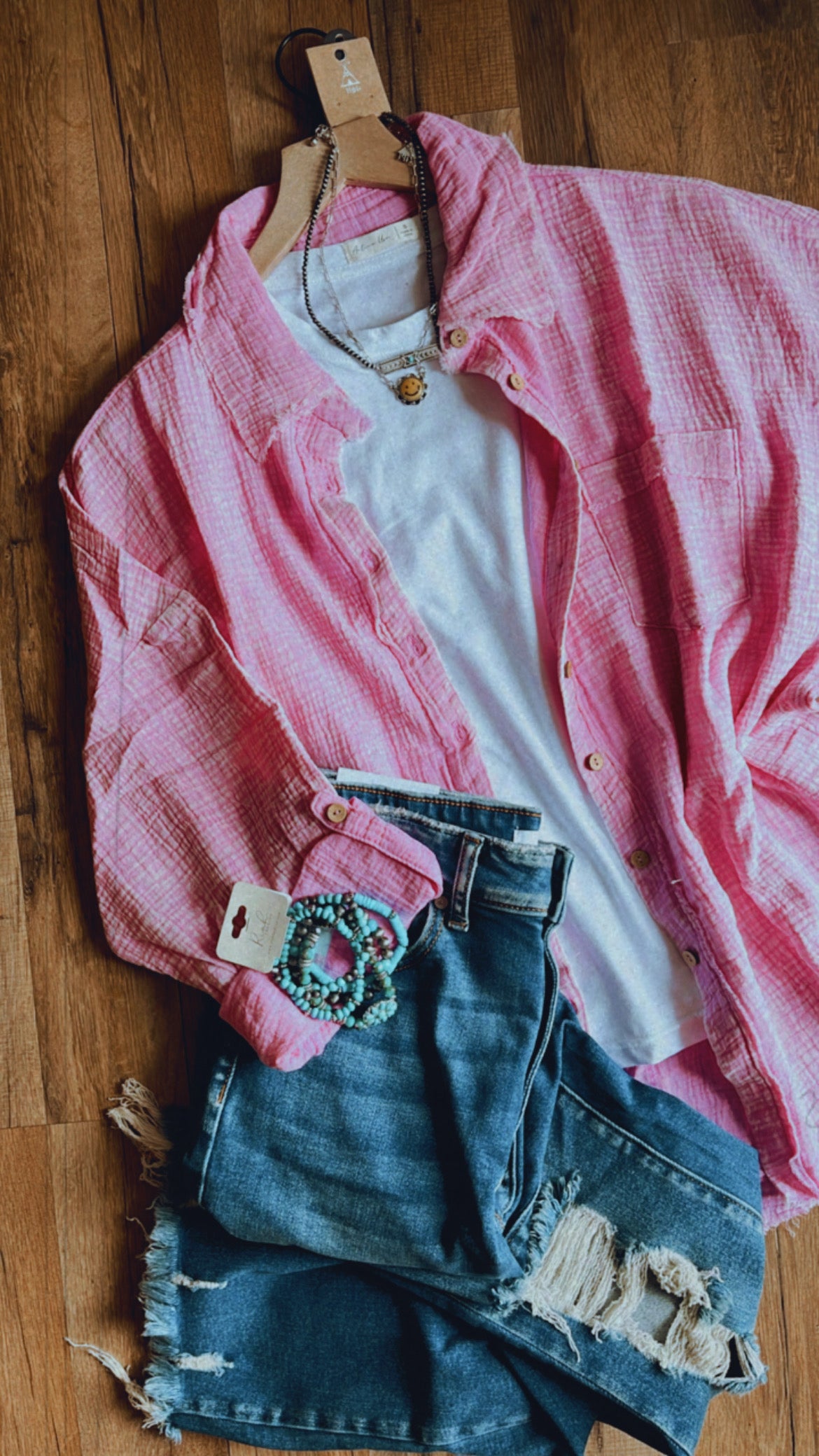 Orchid Double Gauze button up