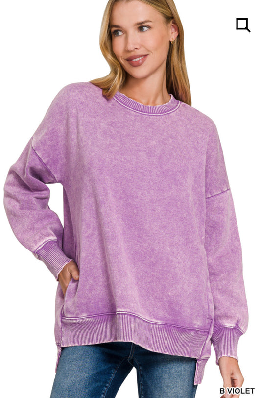 Lavender Zenana pullover