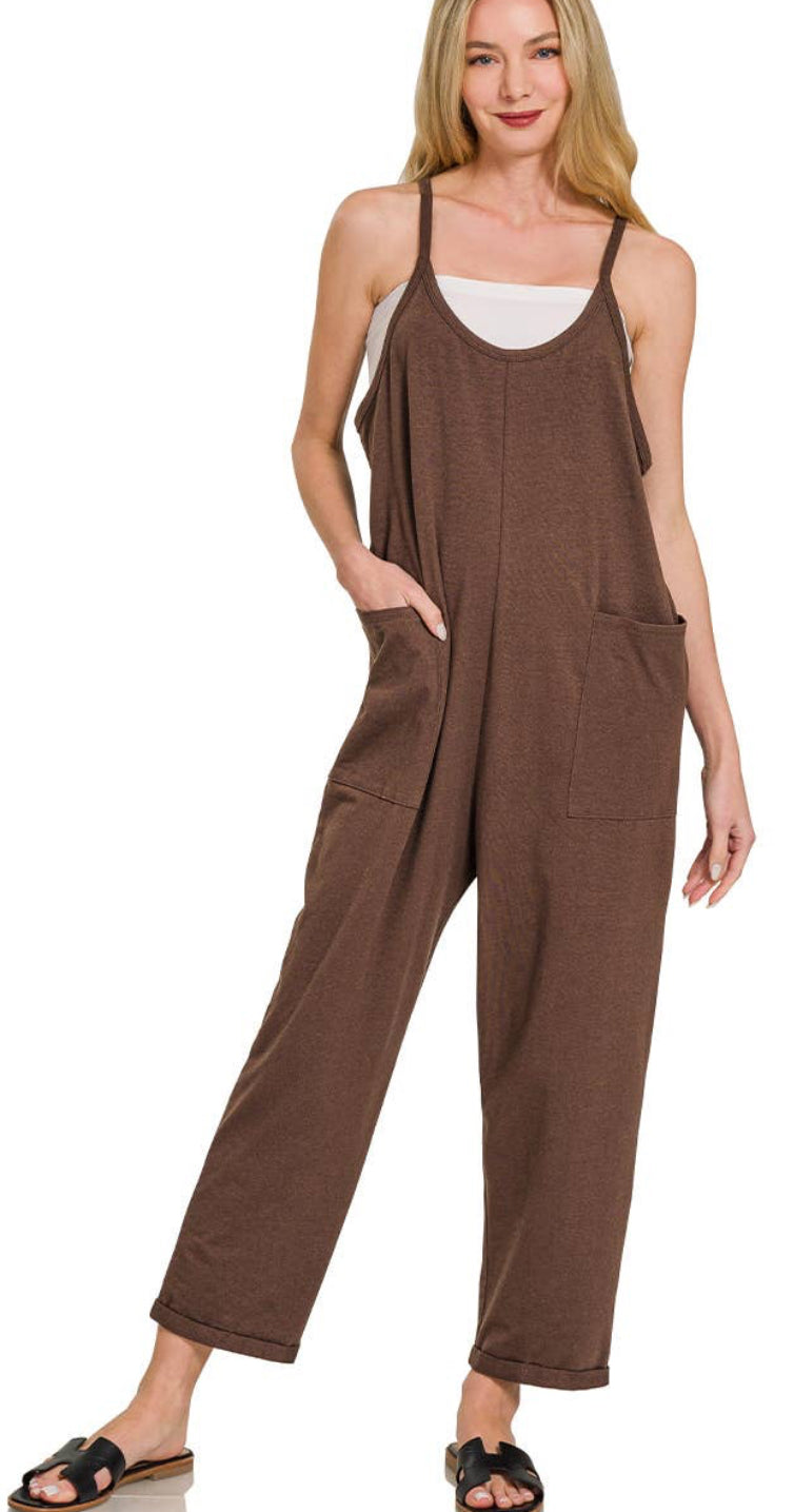 Brown Zenana Romper