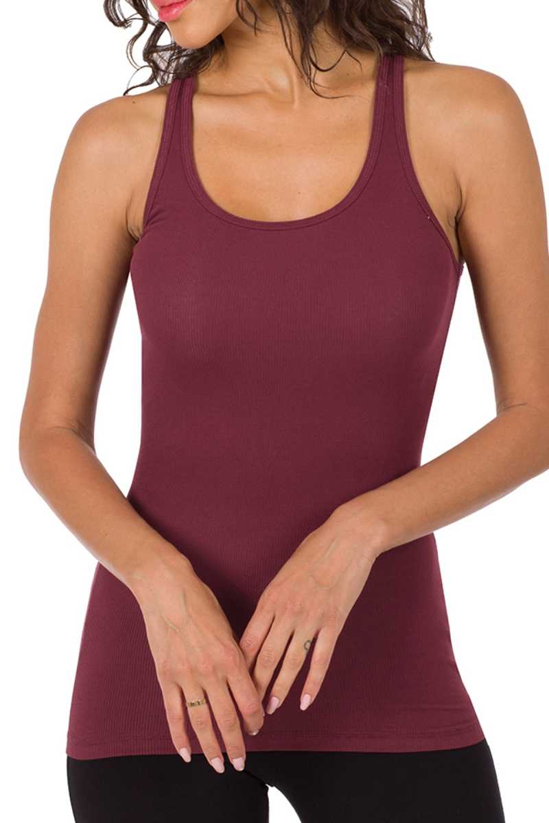 Burgundy tank top