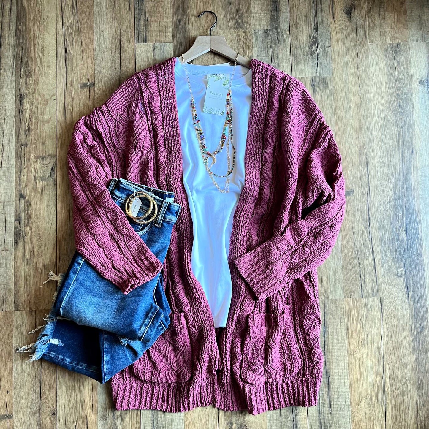 Dusty Rose Cardigan