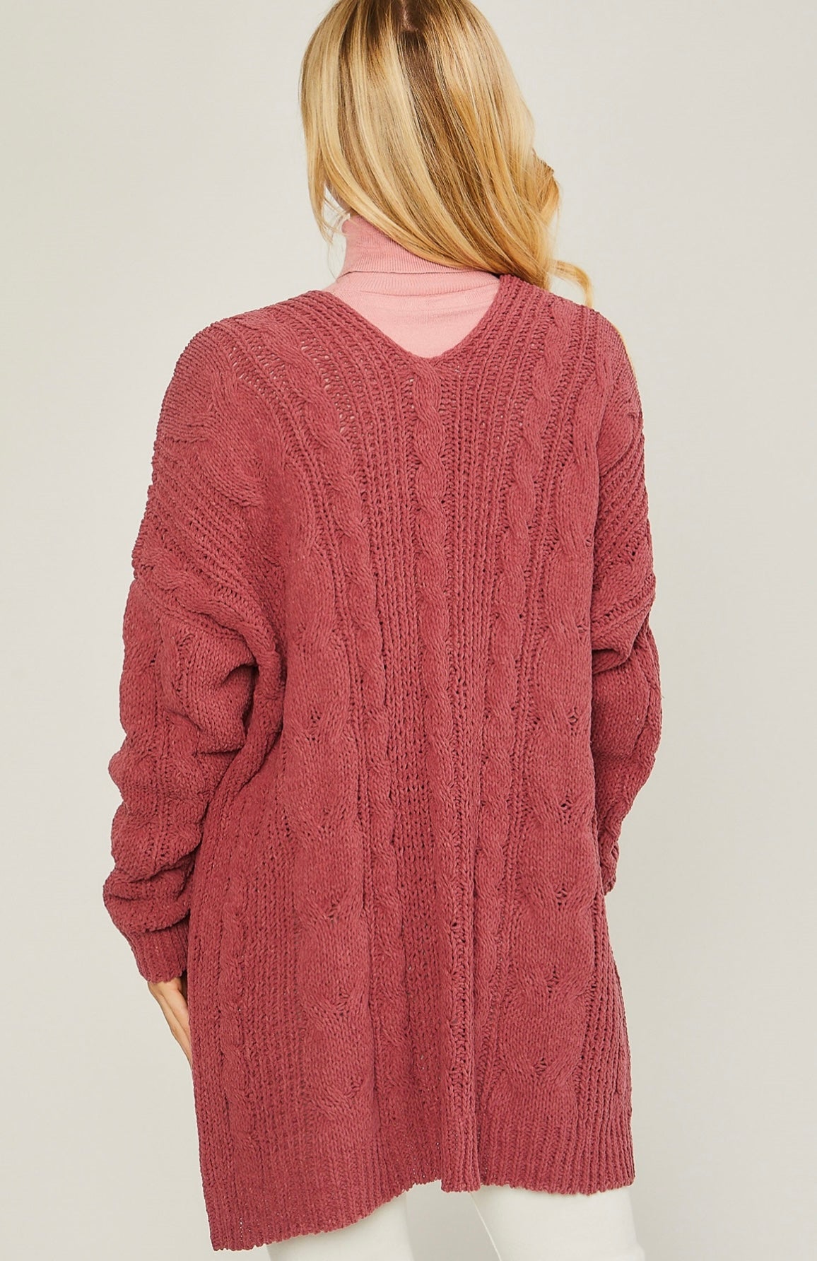 Dusty Rose Cardigan