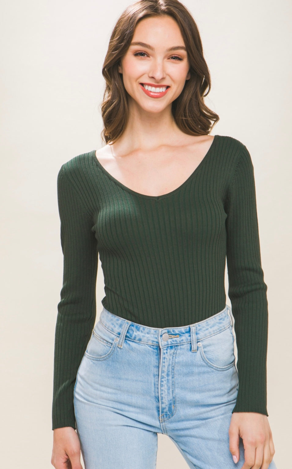 “Evergreen” sweater bodysuit