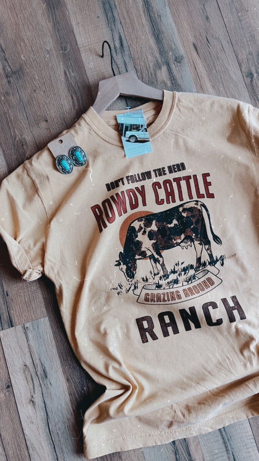 Rowdy Cattle Ranch tee