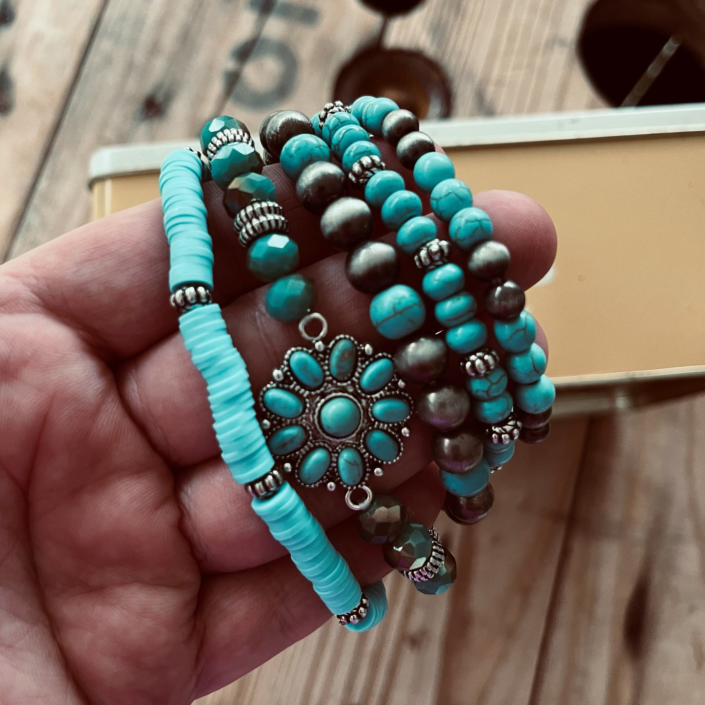 5 strand stretch bracelets