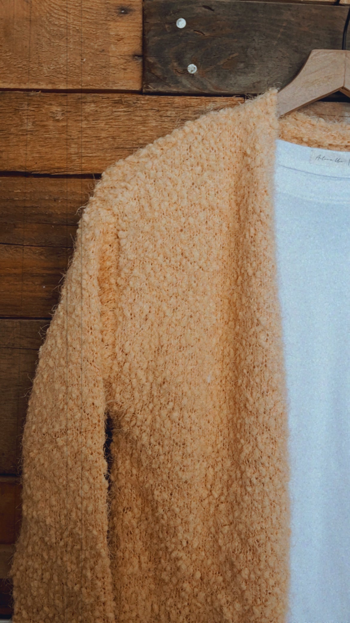 Light yellow cozy cardigan