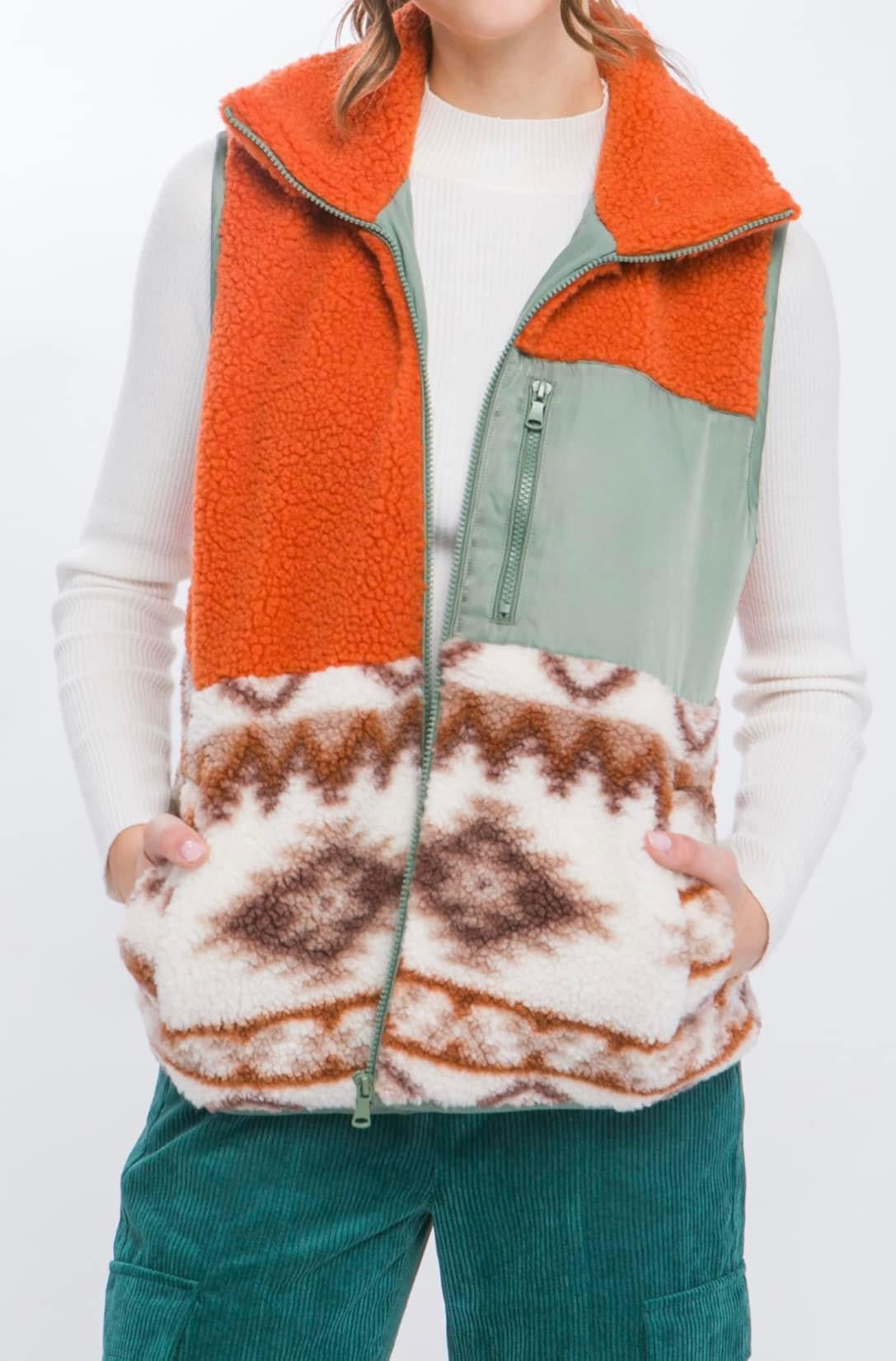 “Western Way” Sherpa vest