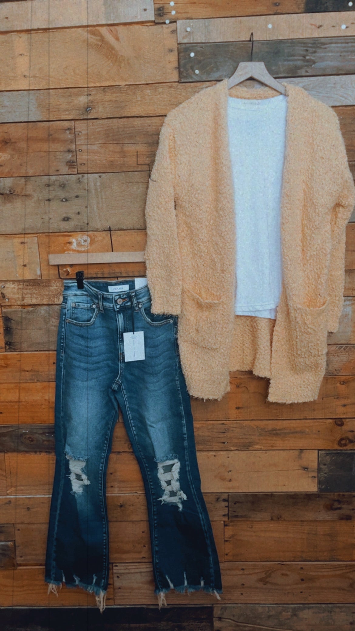 Light yellow cozy cardigan